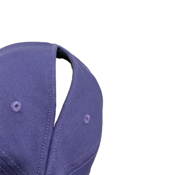 Ponyback Purple Stretch Fit Baseball Cap XS / Small Ponytail Hat - Picture 11 of 12